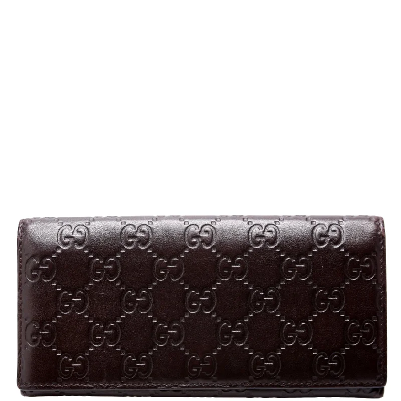 Gucci Dionysus bags for women with tiger - head claspsGuccissima Continental Wallet Brown