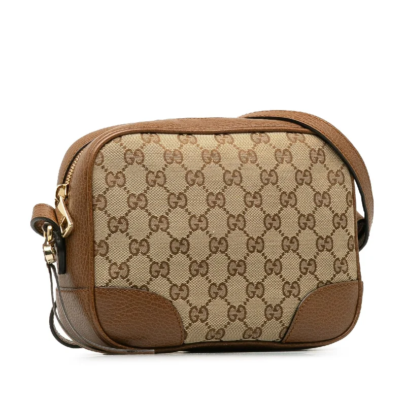 Gucci backpacks for women with a hidden back pocketGucci GG Canvas Bree Crossbody Bag (H37PJz)