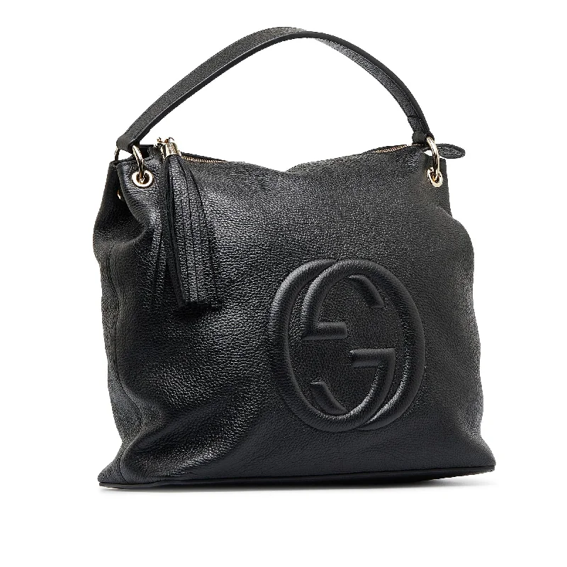 Women Gucci bags with a detachable mobile phone holderGucci Soho Satchel (SHG-em1D8Y)