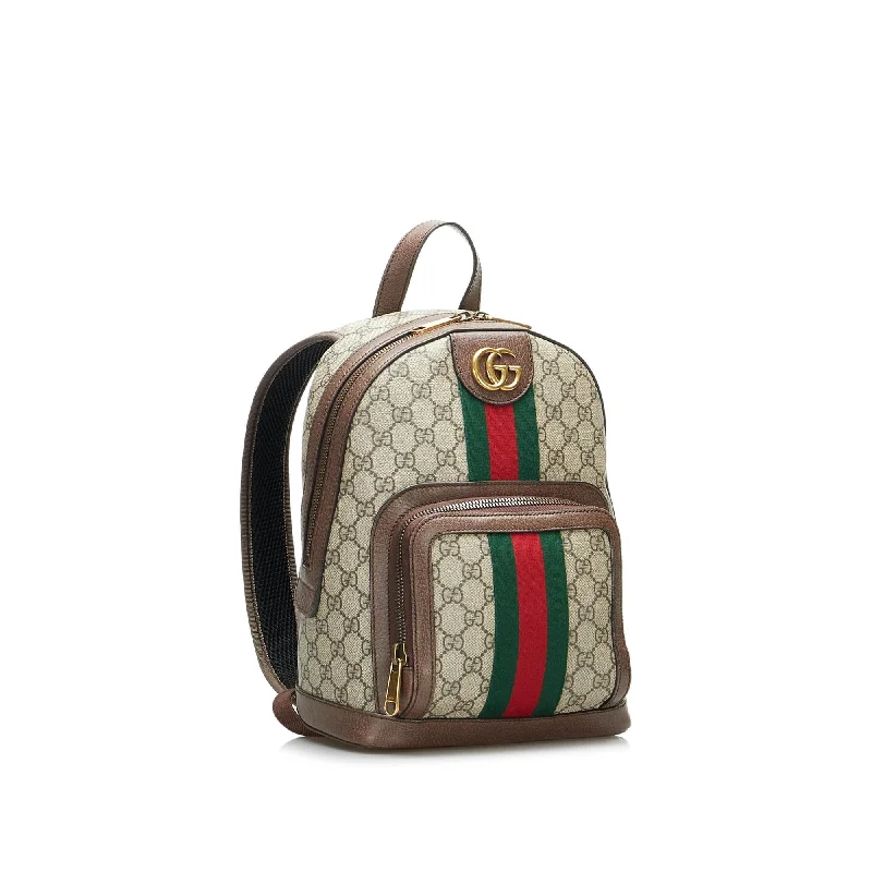 Gucci Marmont bags for women with gold - toned hardwareGucci GG Supreme Ophidia Backpack (SHG-ztzY7V)