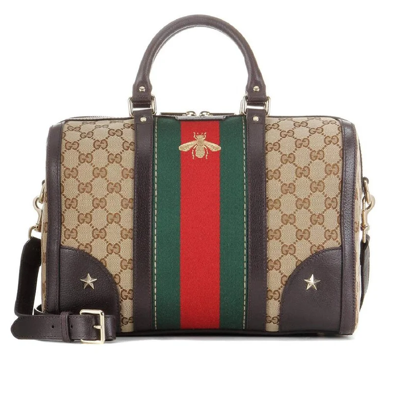 Ladies Gucci shoulder bags with a single - handle designGucci Vintage Web Embroidered Bag