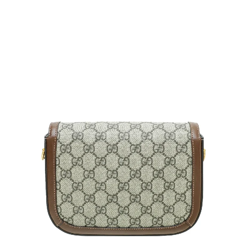 Women Gucci Sylvie bags featuring the signature web stripeGucci Bicolor Horsebit 1955 Mini Bag