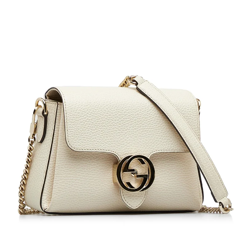 Women Gucci bags with a zip - around closure for securityGucci Small Dollar Interlocking G (SHG-LmN5zb)