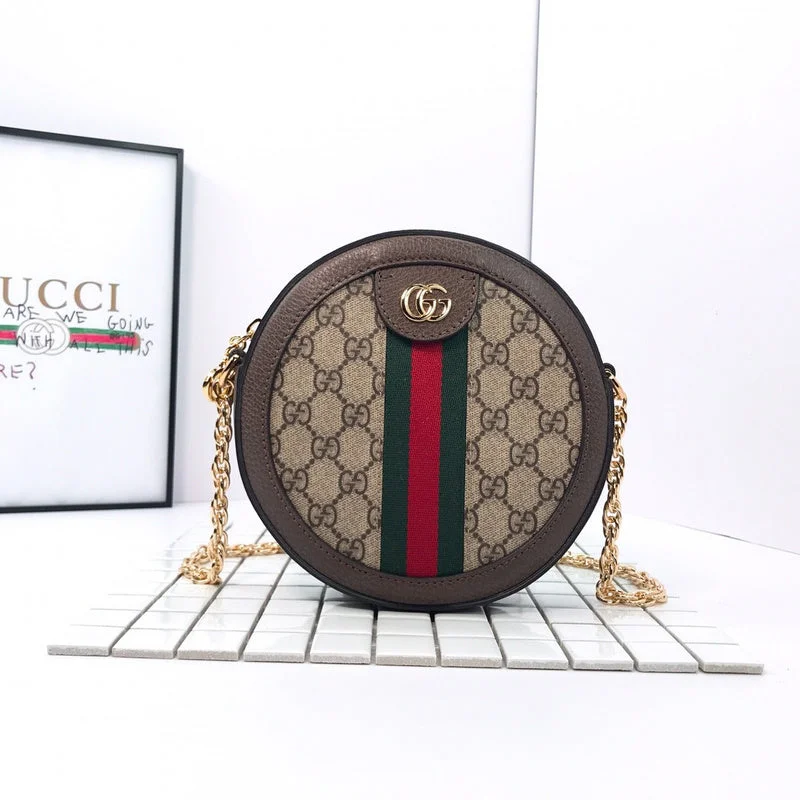 Ladies Gucci shoulder bags with a magnetic - closure flapBC - GUCCI BAG - 2703