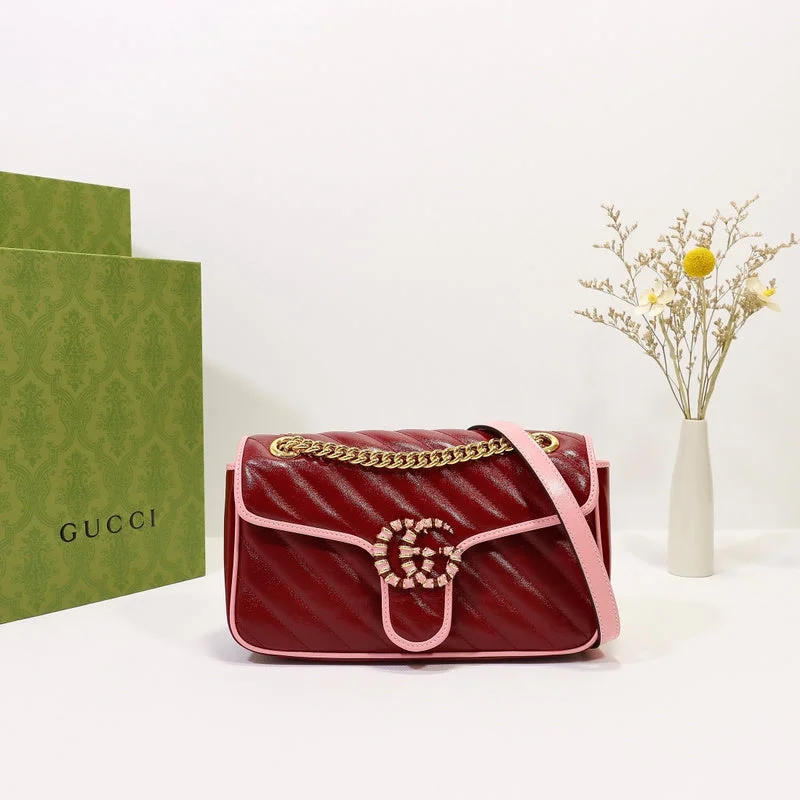 Women Gucci crossbody bags with a woven leather strapWF - Gucci Bags - 1557