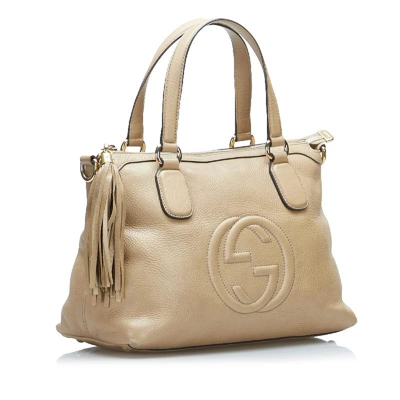 Ladies Gucci shoulder bags with a single - handle designGucci Soho Working Satchel (SHG-e5ttp0)