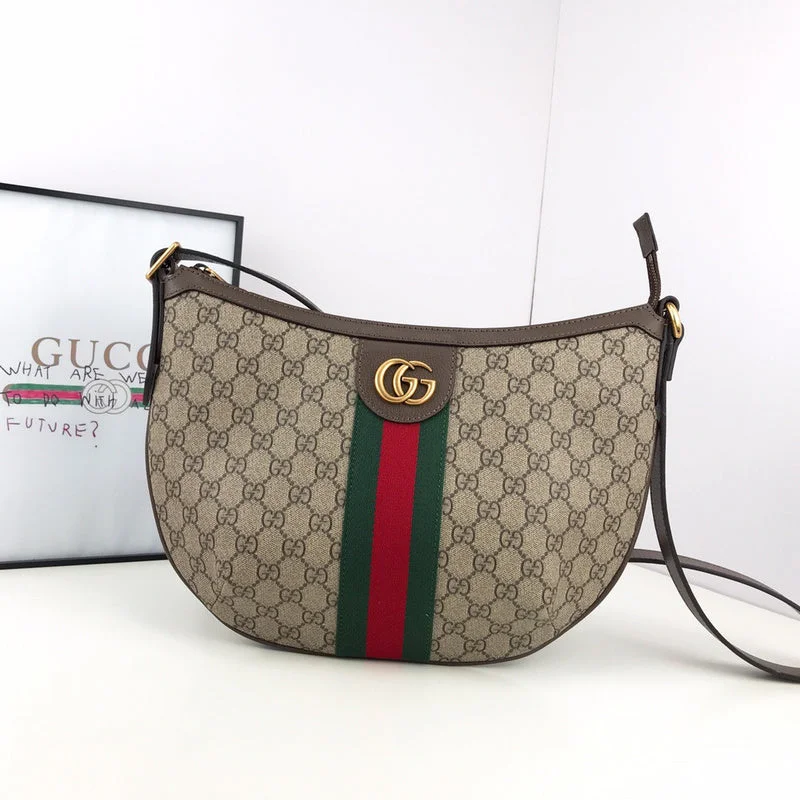 Ladies Gucci shoulder bags with a magnetic - closure flapBC - GUCCI BAG - 2736