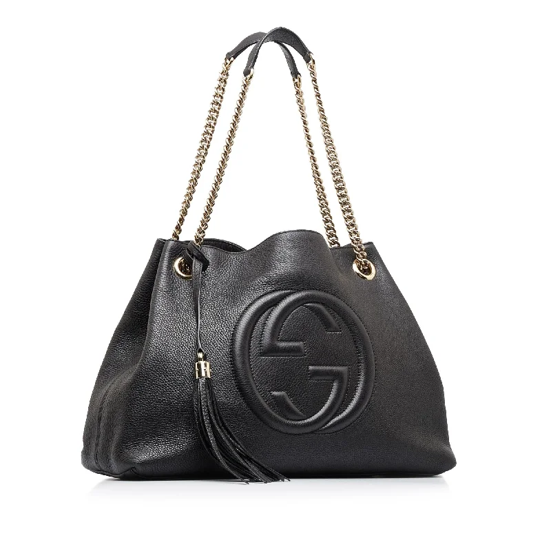 Women Gucci backpacks with a luxurious leather finishGucci Soho Chain (SHG-0ALEX5)