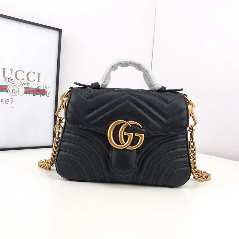 Women Gucci Sylvie bags with a leather - wrapped handleBC - GUCCI BAG - 2676