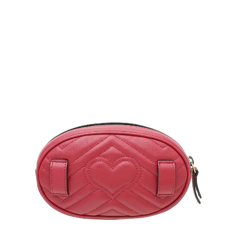 Gucci Marmont bags for women with gold - toned hardwareGucci Red GG Marmont Mini Belt Bag