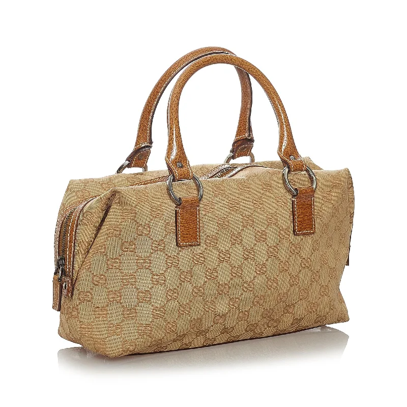 Gucci Marmont bags for women with a snakeskin - effect panelGucci GG Canvas Boston Bag (27472)