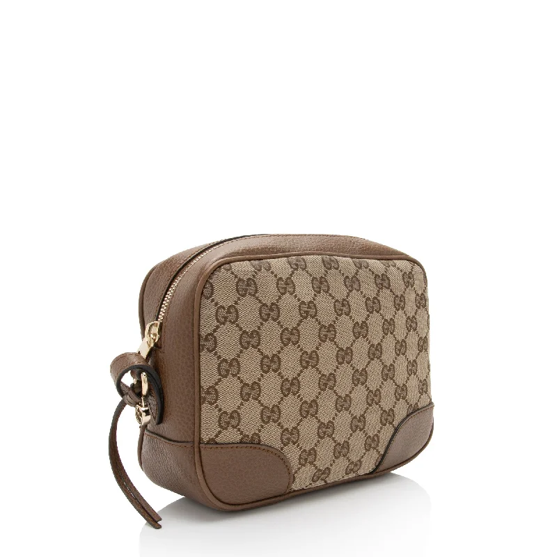 Women Gucci bags with a detachable mobile phone holderGucci GG Canvas Bree Mini Messenger Bag (bpKZHI)