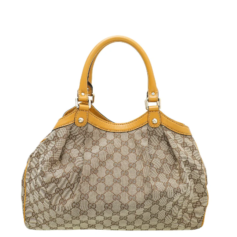 Gucci Marmont bags for women with a snakeskin - effect panelGucci Brown GG Sukey Tote Medium Bag