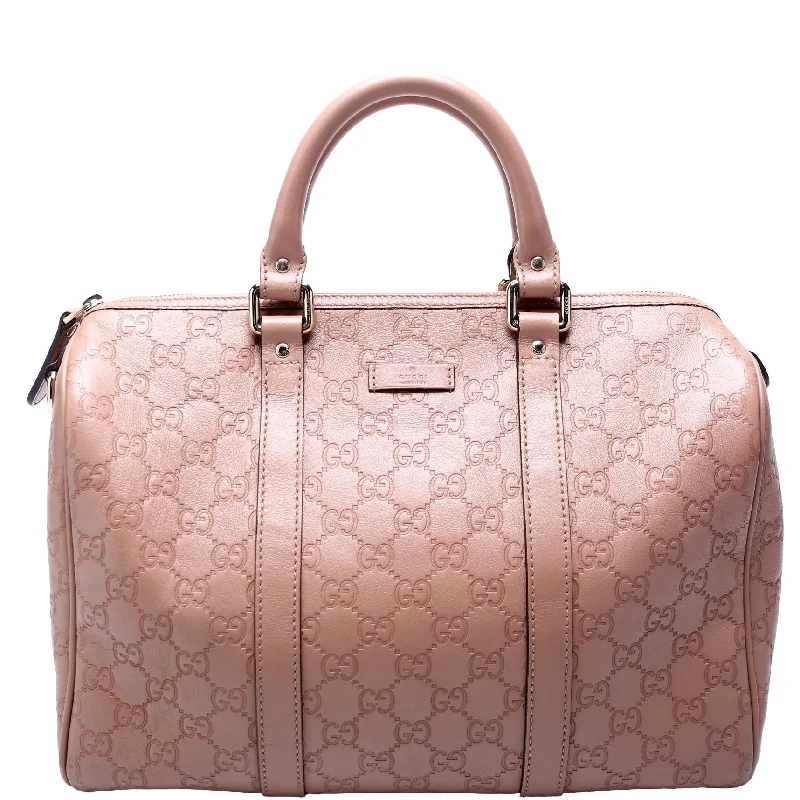 Women Gucci Sylvie bags with a monogram - embossed leatherGuccissima Joy Boston Bag