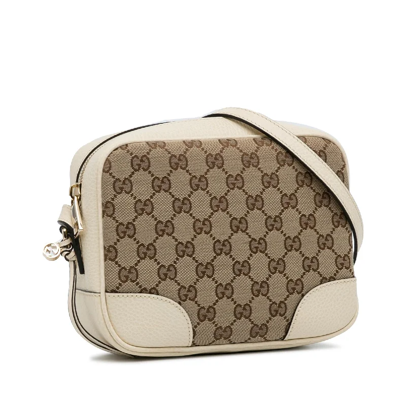 Women Gucci bags with a front - flap pocket for quick - access itemsGucci GG Canvas Bree Crossbody Bag (rXdkRv)