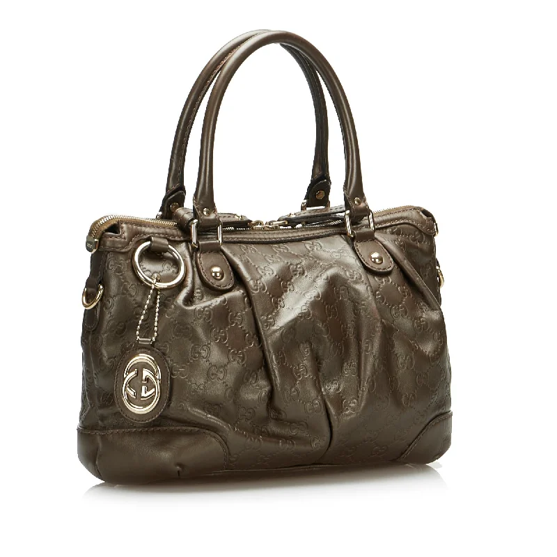 Ladies Gucci Dionysus bags with a chain - link shoulder strapGucci Guccissima Sukey (SHG-E5Ne83)