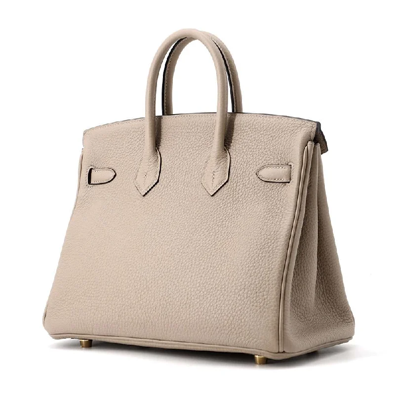 Hermes Birkin Bags in a Neutral Taupe Color for VersatilityHERMES Birkin Gris Tourterelle Togo Leather Size 25