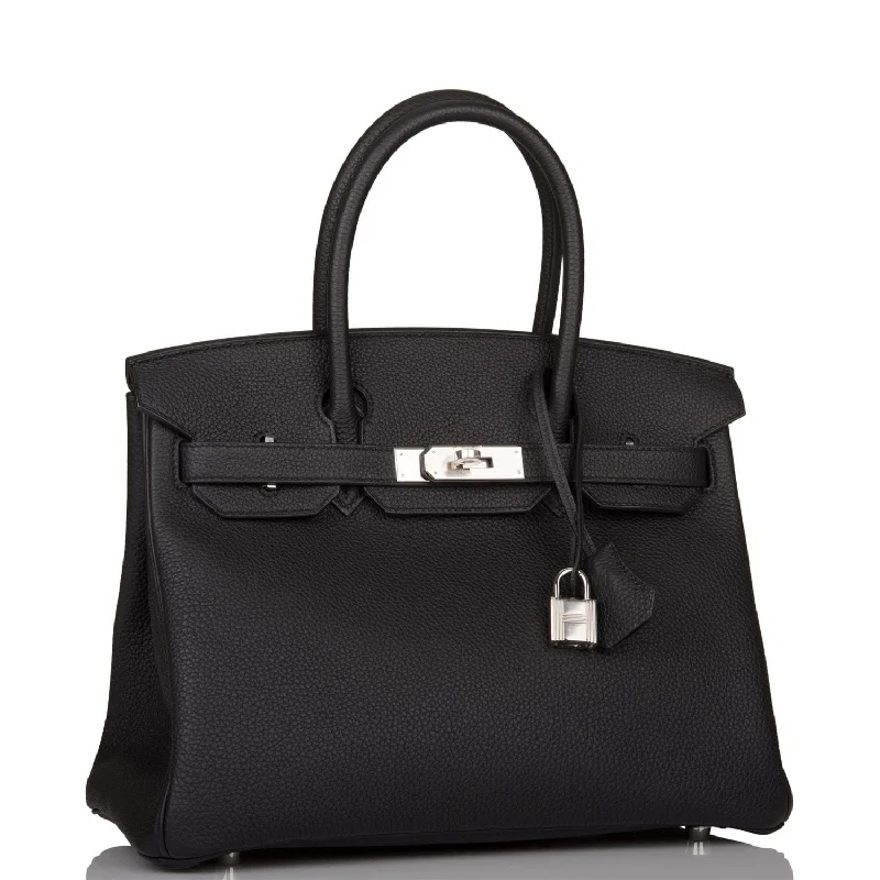 Hermes Birkin Bags in a Deep Navy Blue for a Classic and Elegant LookHermes Birkin 30 Black Togo Palladium Hardware