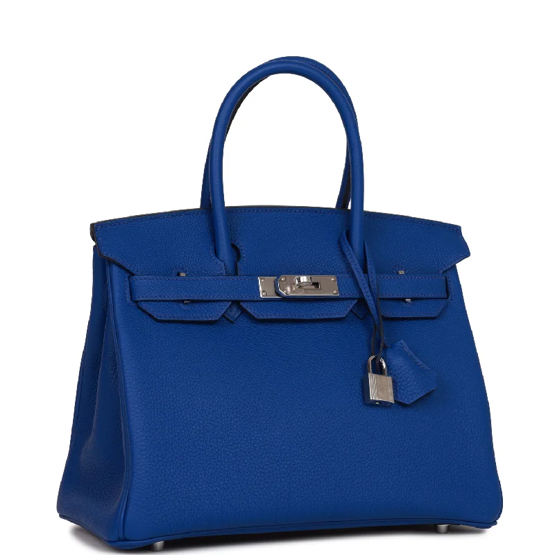 Limited Edition Hermes Birkin Bags with Exclusive ColorwaysHermes Birkin 30 Bleu Royal Togo Palladium Hardware