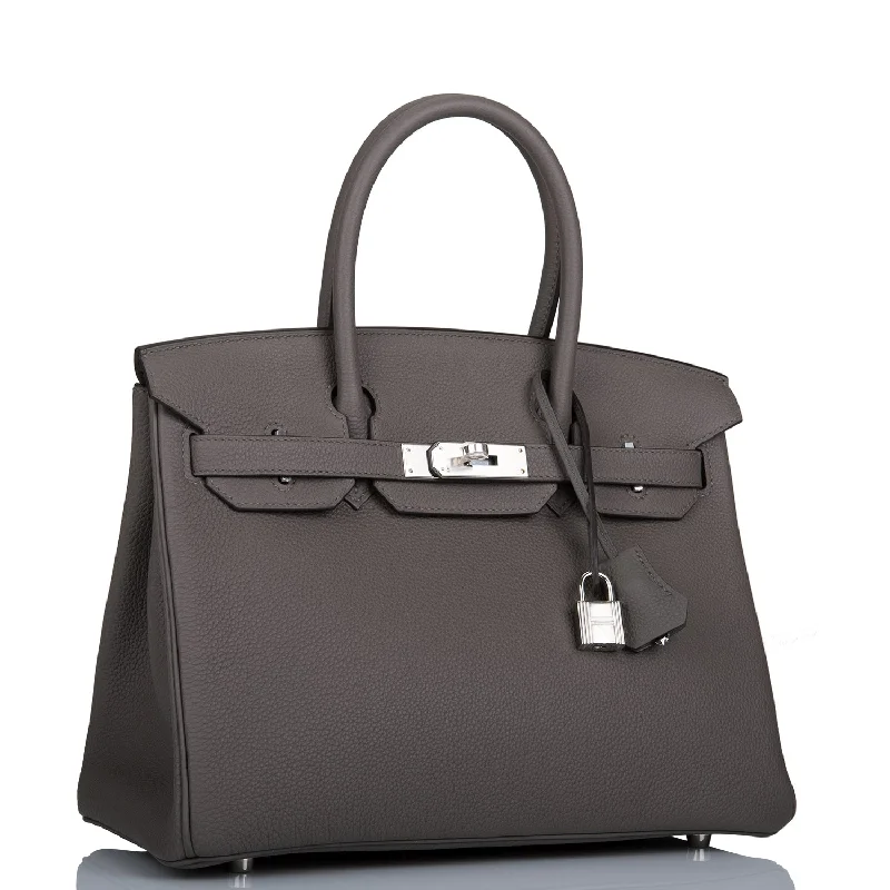 Hermes Birkin Bags in a Metallic Rose Gold for a Glamorous TouchHermes Birkin 30 Etain Togo Palladium Hardware