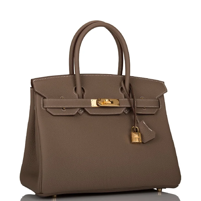 Hermes Birkin Bags with a Removable Coin Purse AttachmentHermes Birkin 30 Etoupe Togo Gold Hardware