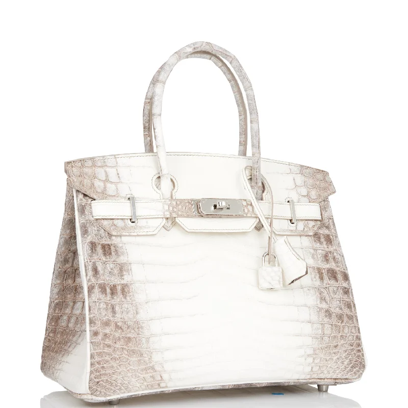 Hermes Birkin Bags in Exotic Python Leather for a Unique LookHermes Birkin 30 Himalaya Niloticus Crocodile Palladium Hardware