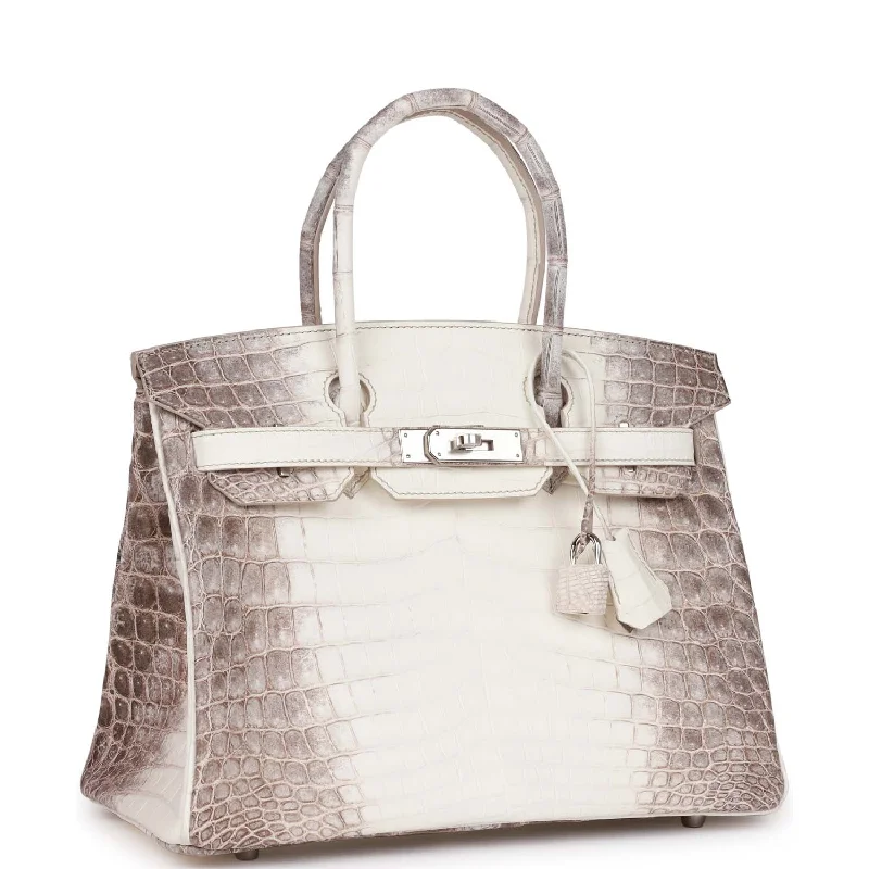 Hermes Birkin Bags with Hand - Stitched Detailing for Artisanal AppealHermes Birkin 30 Himalaya Niloticus Crocodile Palladium Hardware