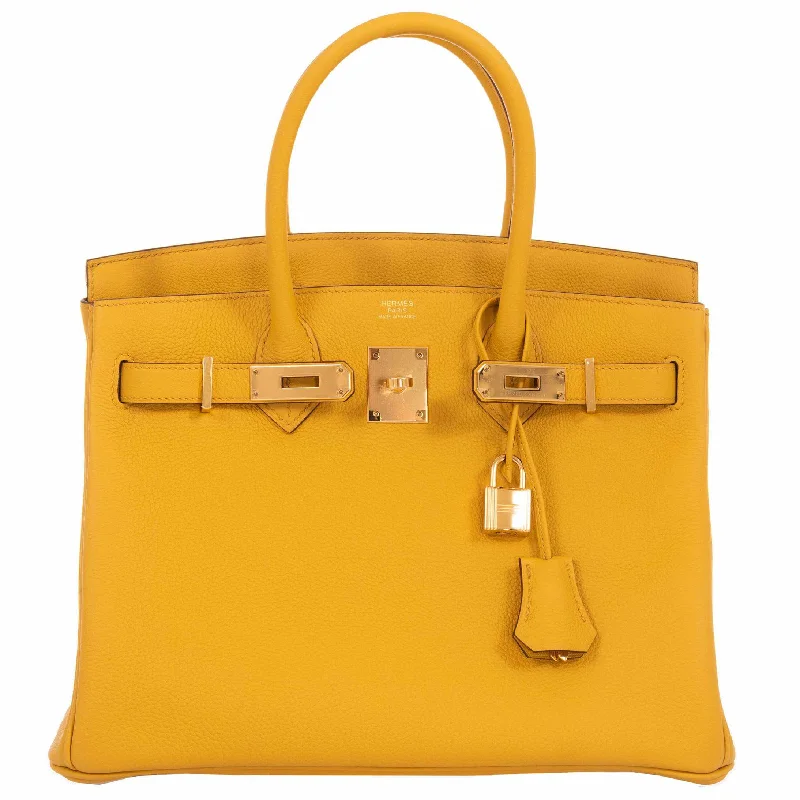 Limited Edition Hermes Birkin Bags with Exclusive ColorwaysHermes Birkin 30 Jaune Ambre Togo Gold Hardware