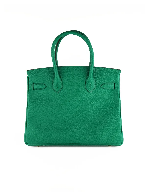 Hermes Birkin Bags in a Dark Chocolate Brown for a Warm and Inviting AestheticHermes Birkin 30 Vert Jade