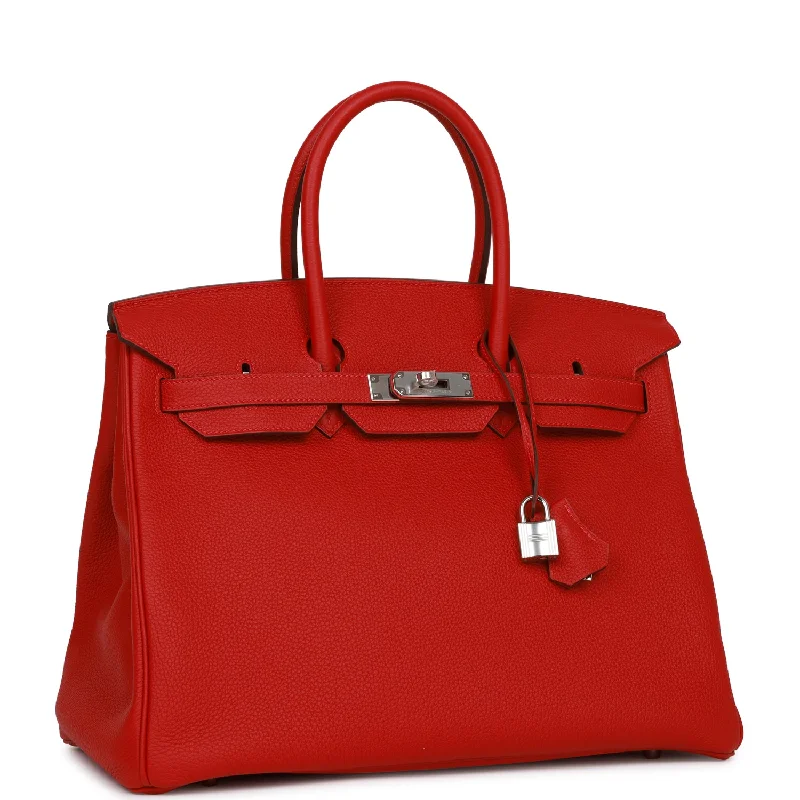 Hermes Birkin Bags with a Detachable Mobile Phone HolderHermes Birkin 35 Rouge Casaque Togo Palladium Hardware