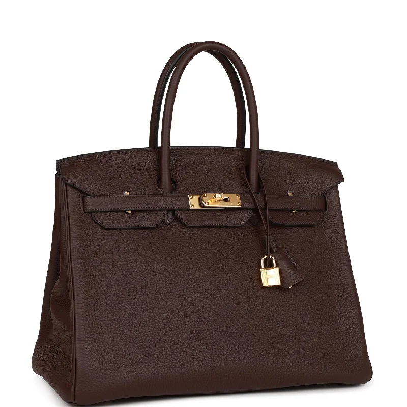 Hermes Birkin Bags with a Studded Leather Trim for a Bold StatementHermes Birkin 35 Rouge Sellier Clemence Gold Hardware