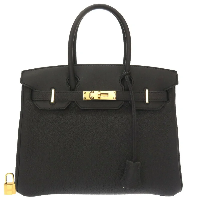 Hermes Birkin Bags with a Contrast - Stitched Handle for Added StyleHermes Birkin 3EN1 Togo Black U Engraved () Handbag