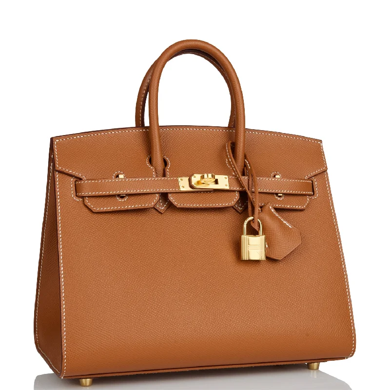 Hermes Birkin Bags in a Metallic Rose Gold for a Glamorous TouchHermes Birkin Sellier 25 Gold Epsom Gold Hardware