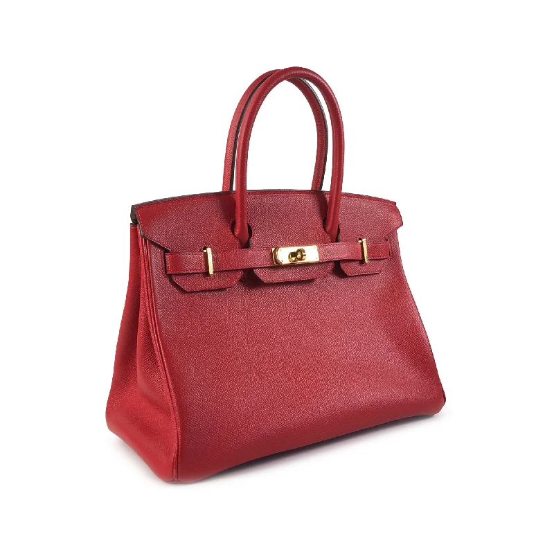 Hermes Birkin Bags in a Soft Coral Pink for a Feminine and Playful VibeHermes Epsom Birkin Retourne 30 Handbag