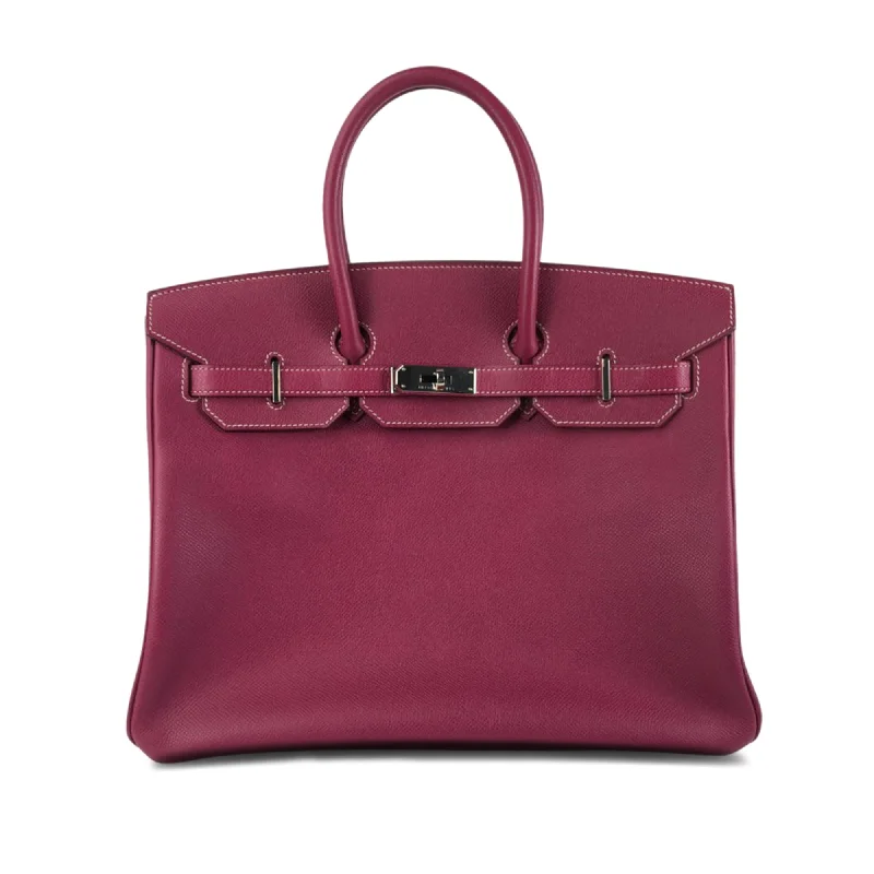 Hermes Birkin Bags with a Leather - Lined Interior Pocket for Added ProtectionHERMES Epsom Birkin Retourne 35 Handbag