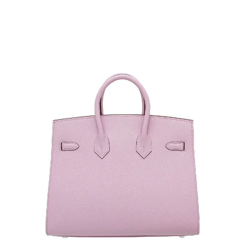 Hermes Birkin Bags with a Gold - Plated Lock and Key SetHermes Mauve Sylvestre Sellier Birkin 25 Bag