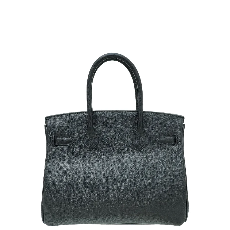 Hermes Birkin Bags in a Neutral Taupe Color for VersatilityHermes Noir Birkin 30 Bag