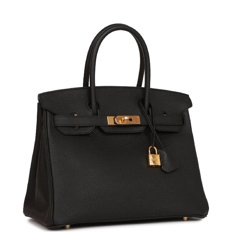 Hermes Birkin Bags in a Rare Lilac Shade for a Stand - Out LookHermes Birkin 30 Black Togo Gold Hardware