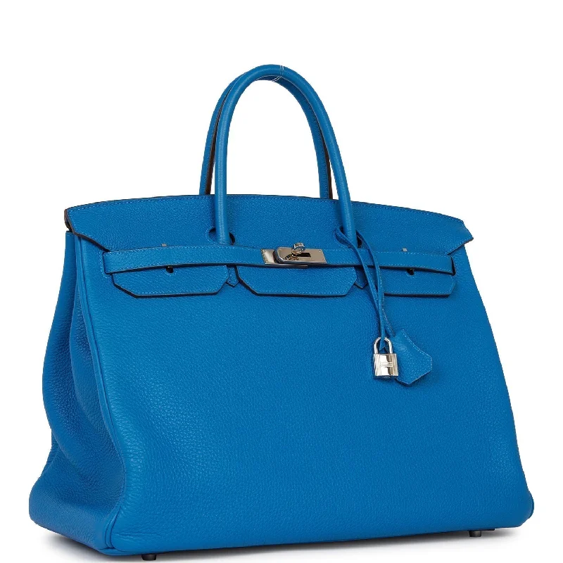 Hermes Birkin Bags in Smooth Box Calf Leather for a Timeless AestheticHermes Birkin 40 Mykonos Togo Palladium Hardware