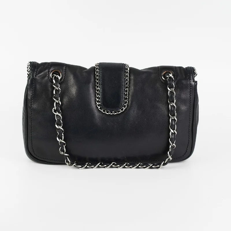 Chanel All - Match Handbag for Versatile StylingChanel Black Seasonal Lambskin Flap Bag