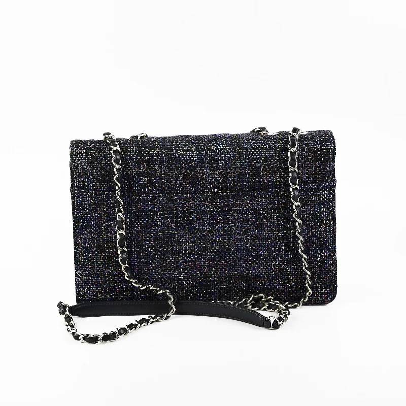 Chanel All - Match Handbag for Versatile StylingChanel Seasonal Tweed Black Flap Bag