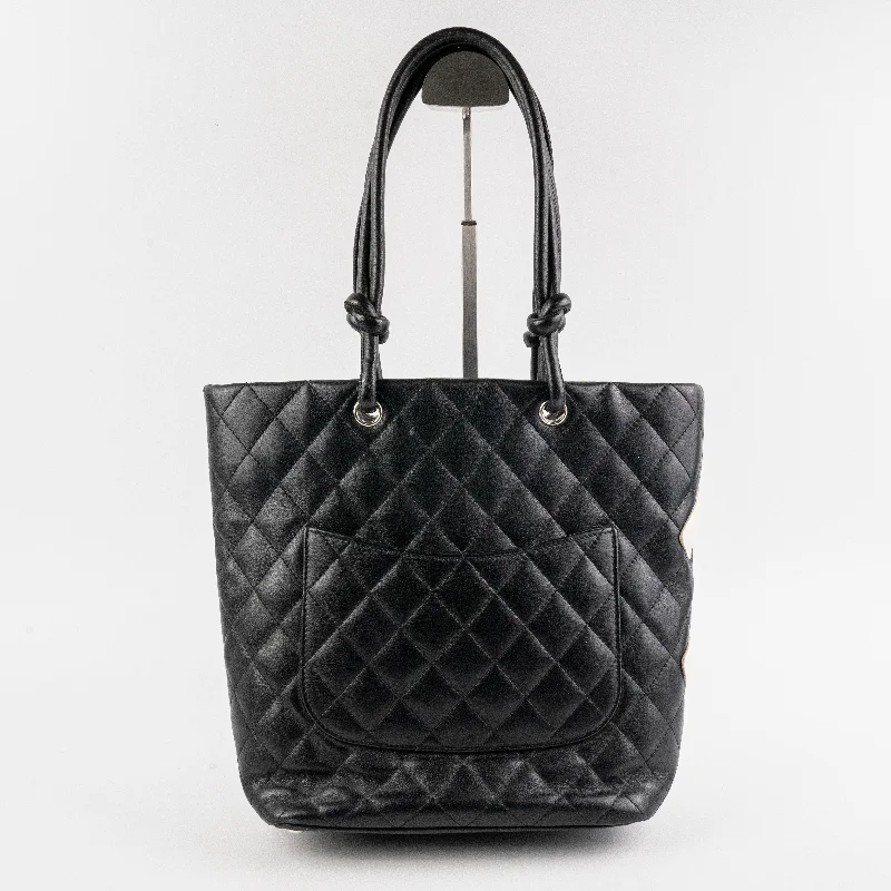 Chanel Handbag with Adjustable Strap for ComfortChanel Cambon Tote Bag Black