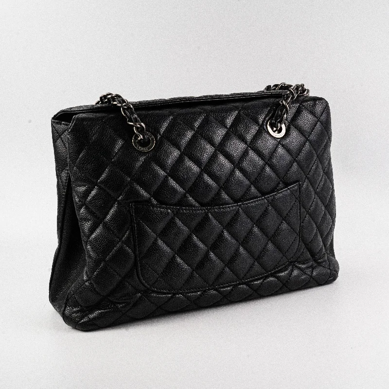 Chanel All - Match Handbag for Versatile StylingChanel Caviar Shoulder Tote Bag Black