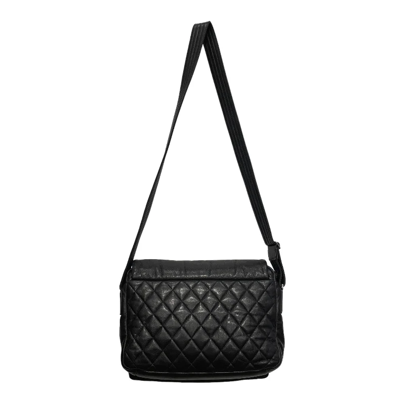 Chanel Classic Flap Bag for Evening PartyCHANEL Cross Body Bag OS Leather BLK QUILTED MESSENGER