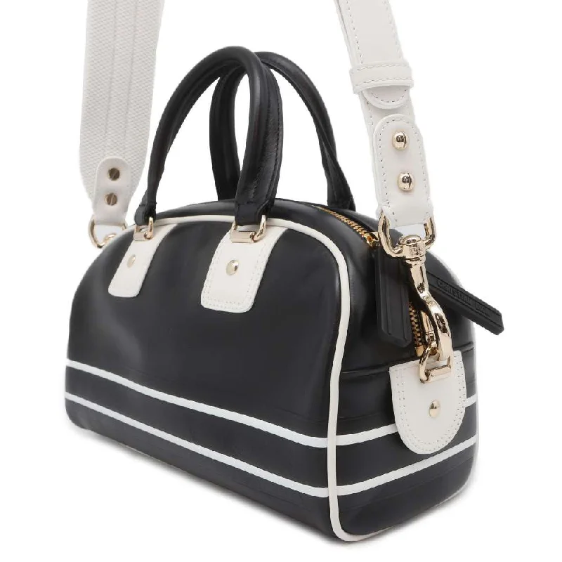 Christian Dior Saddle bags with a studded trim for a bold lookDior Dior Vibe 2way Handbag Black/White M6209OOBR Leather