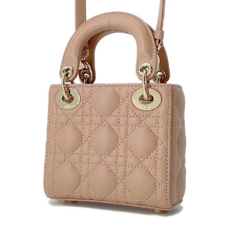 Contemporary Christian Dior handbags with a unique shapeDior Lady Dior Handbags Pink S0856ONGE Lambskin Size micro