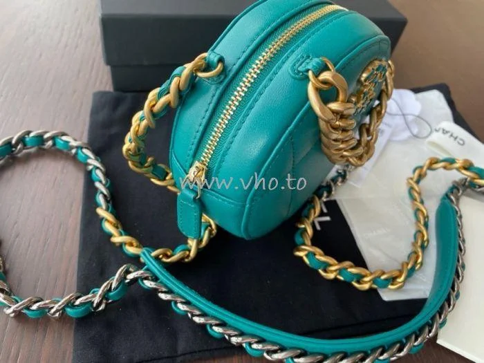 Chanel Handbag with Adjustable Strap for ComfortChanel 19 Clutch With Chain Turquoise