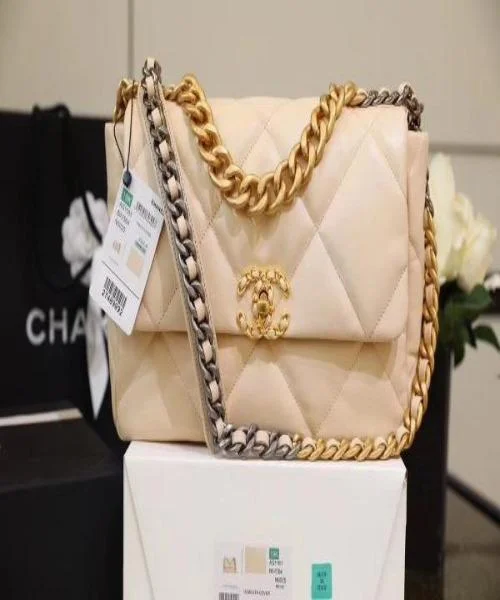 Chanel Limited Edition Handbag for CollectorsChanel 19 Large Flap Bag Beige