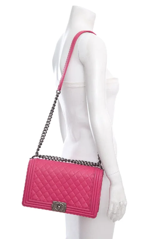 Chanel Colorful Handbag for Spring OutfitsChanel 2014 Hot Pink New Med Boy Bag Handbag