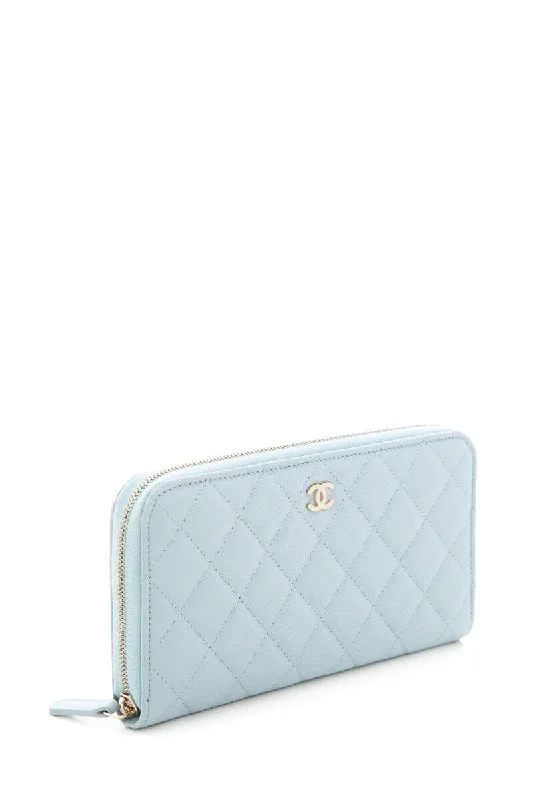 Chanel Small Crossbody Bag for TravelChanel 2022 Blue Caviar Quilted Wallet